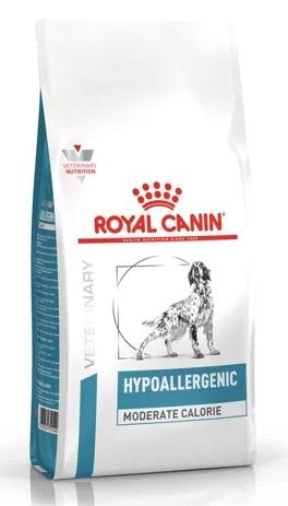 Лечебный сухой корм для собак Royal Canin Hypoallergenic Moderate Calorie Dog (для собак при пищевой аллергии или пищевой непереносимости)